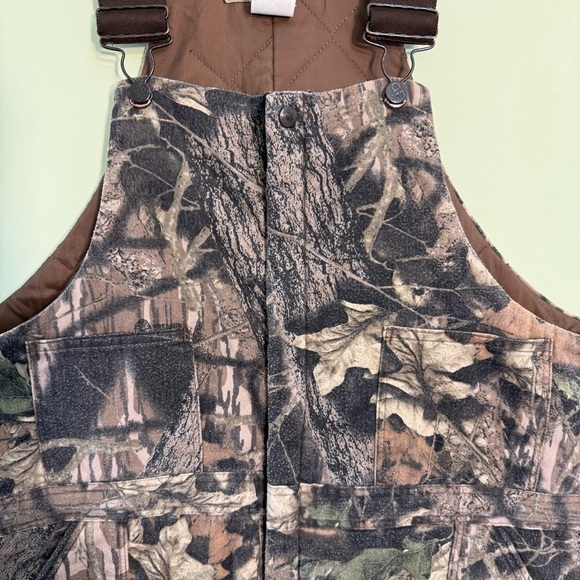 Vintage Gunflint Camo mossy men’s bib overalls hunting quilted XXL size 52-54 - Picture 2 of 12